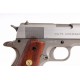 Страйкбольный пистолет CyberGun Colt 1911 M1911 MK IV Series 70 Stainless Silver Co2 Full Metal - Blowback - 180529